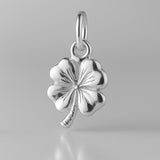925 Sterling Silver - Classic Four-Leaf Clover Charm