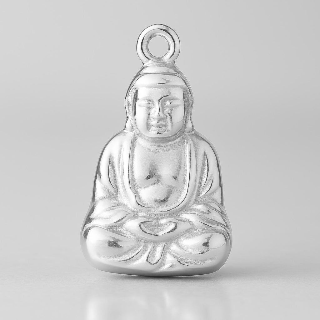 925 Sterling Silver - Meditating Buddha Charm