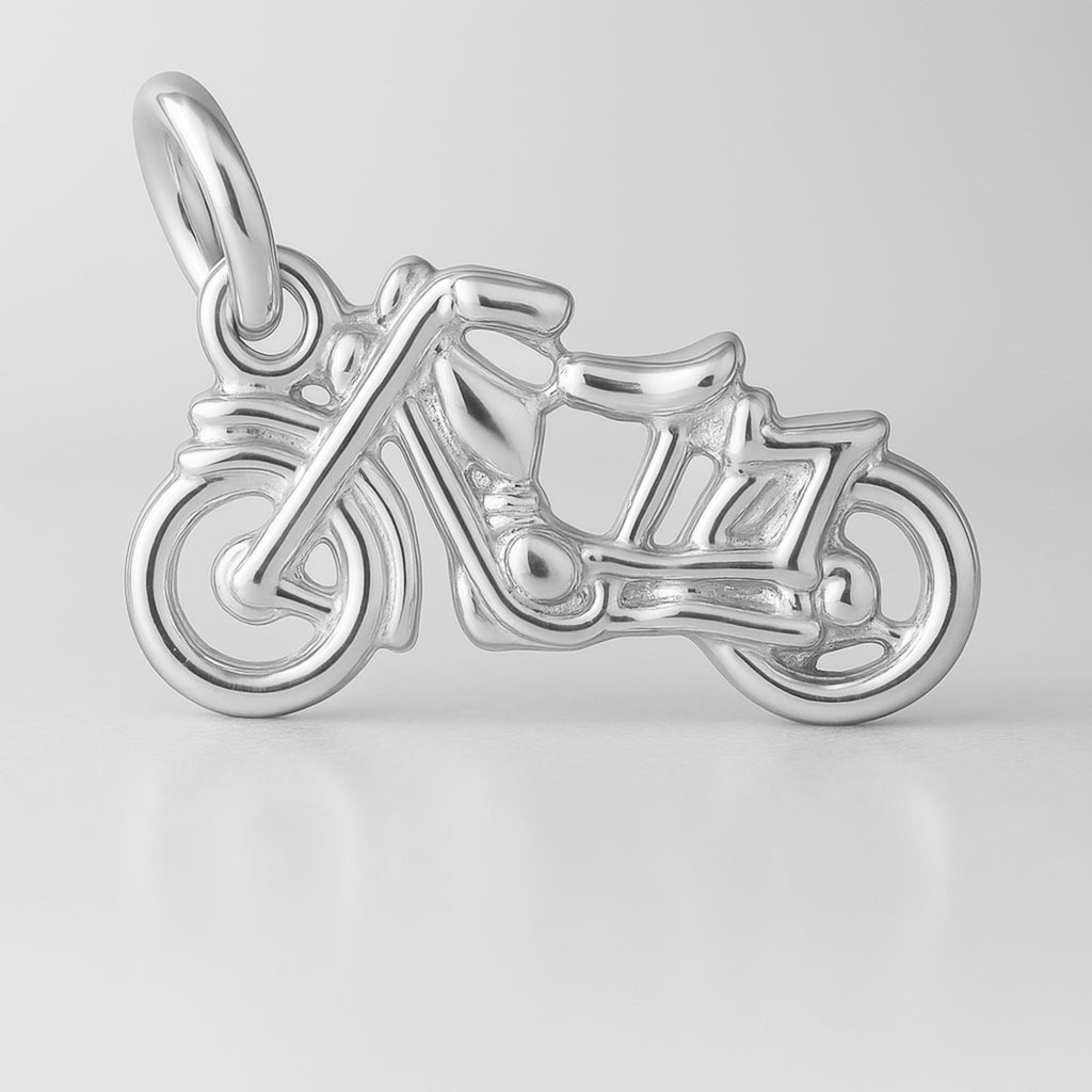 999 Pure Silver - Vintage Motorbike Charm