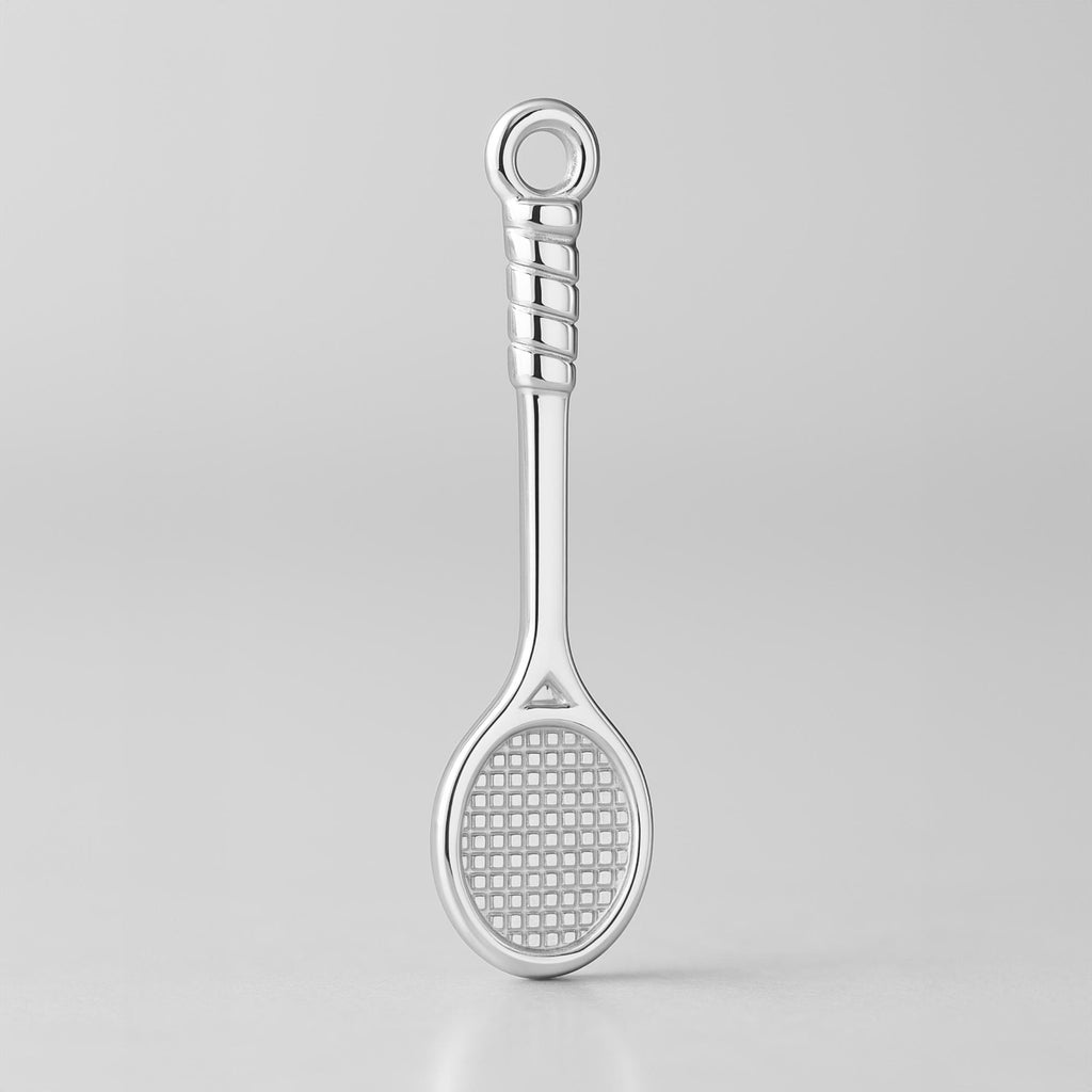 940 Argentium Silver - Badminton Racket Charm