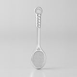 940 Argentium Silver - Badminton Racket Charm