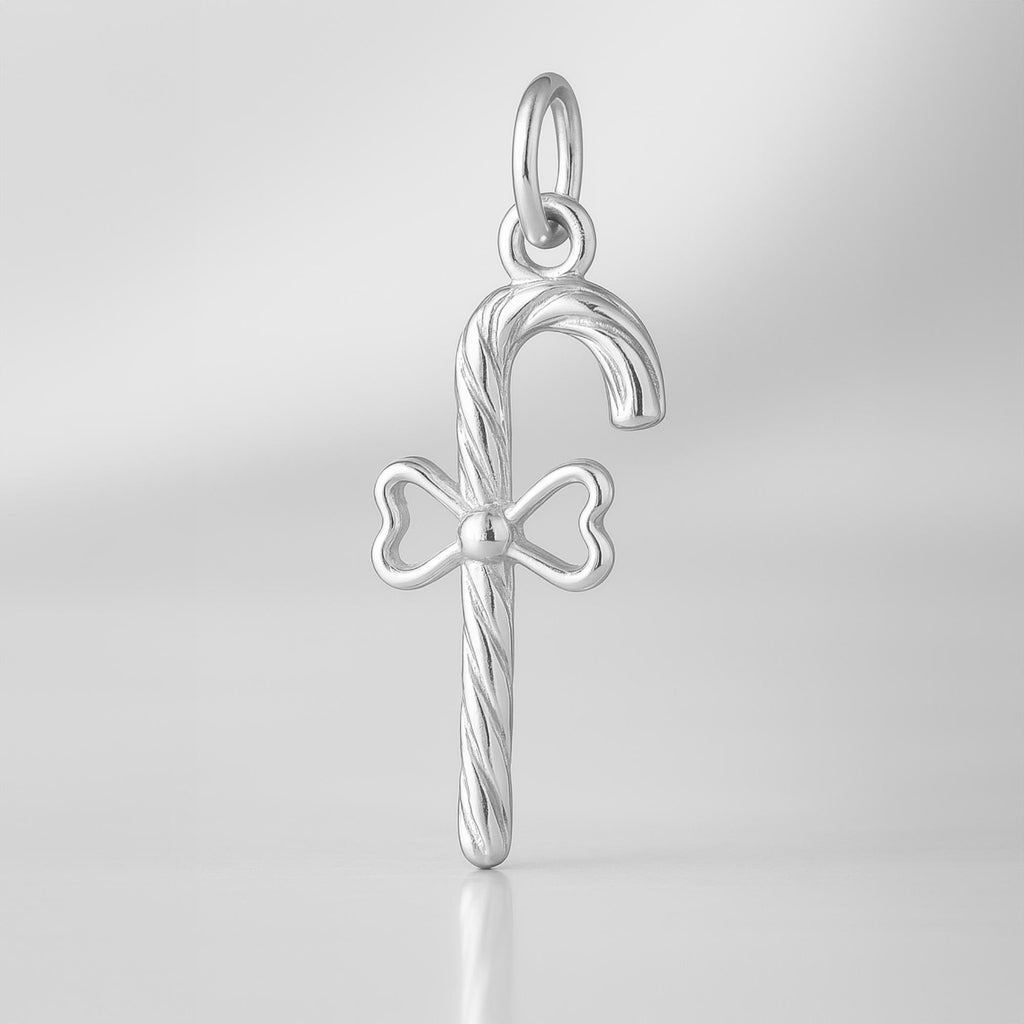 940 Argentium Silver - Candy Cane Charm