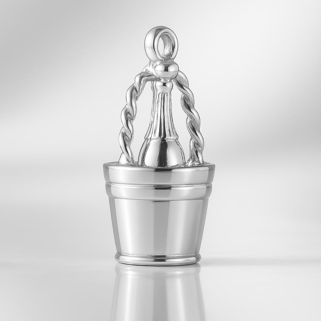 940 Argentium Silver - Champagne Bucket Charm