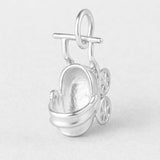 925 Sterling Silver - Bassinet Stroller Charm