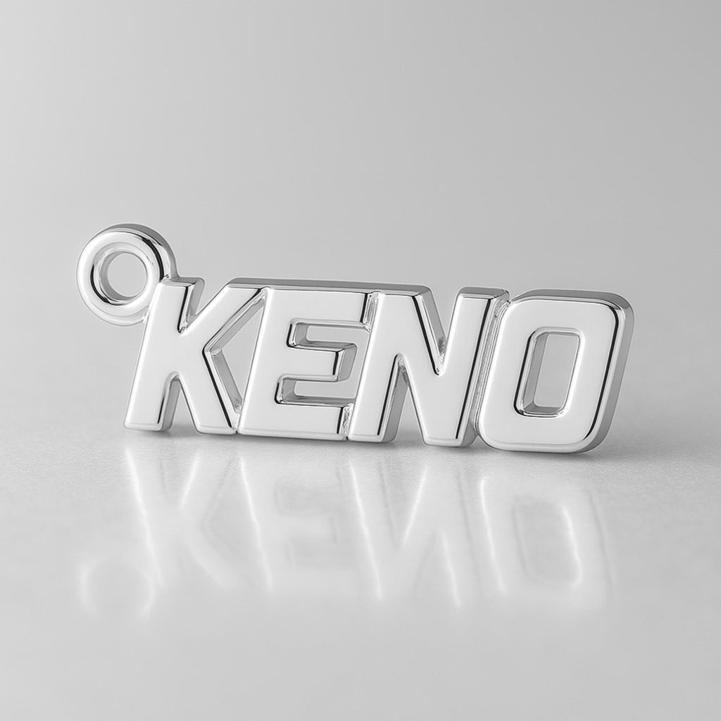 940 Argentium Silver - KENO Charm