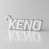 940 Argentium Silver - KENO Charm