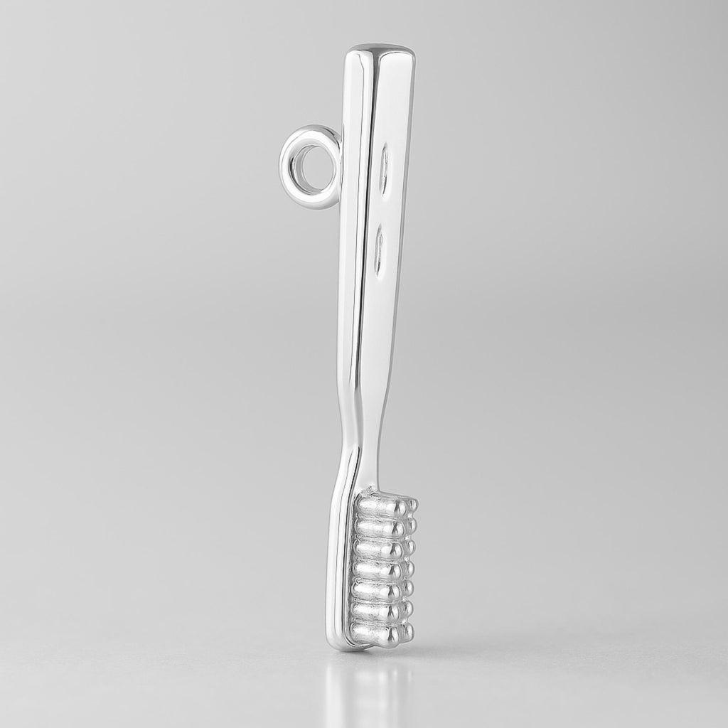 925 Sterling Silver - Classic Toothbrush Charm