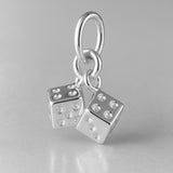 999 Pure Silver - Twin Dice Charm