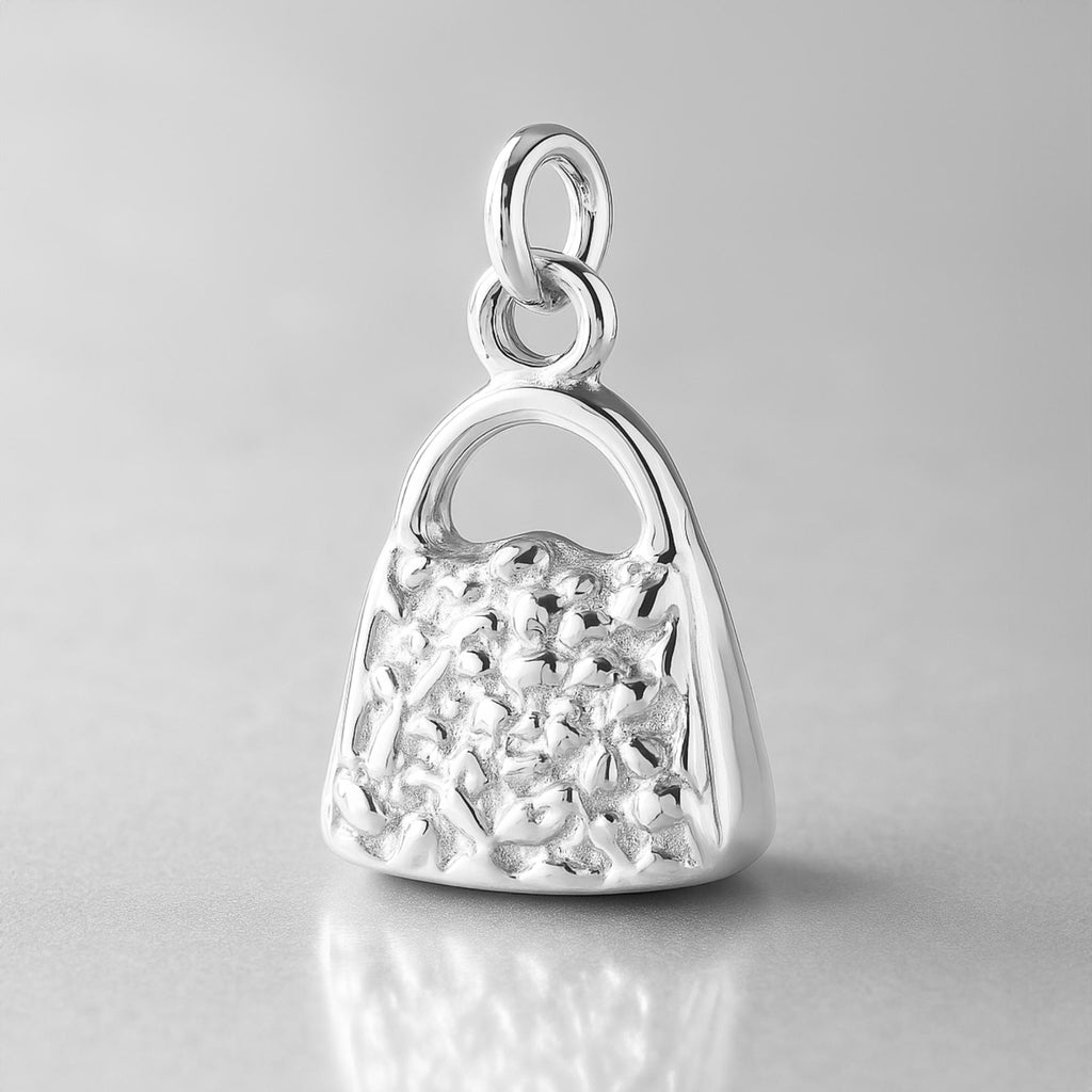 925 Sterling Silver - Ornate Purse Charm