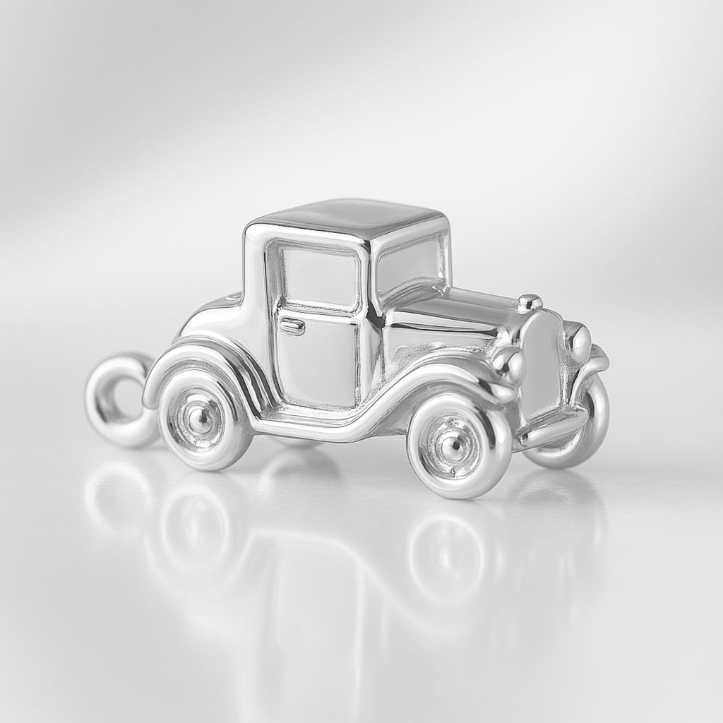 999 Pure Silver - Classic 1920s Coupe Car Charm