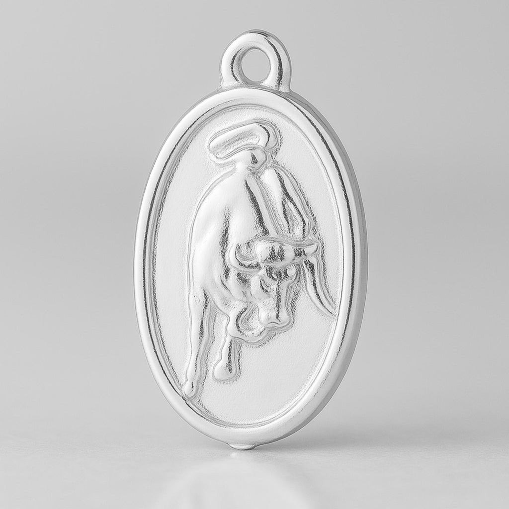 940 Argentium Silver - Raging Bull Charm