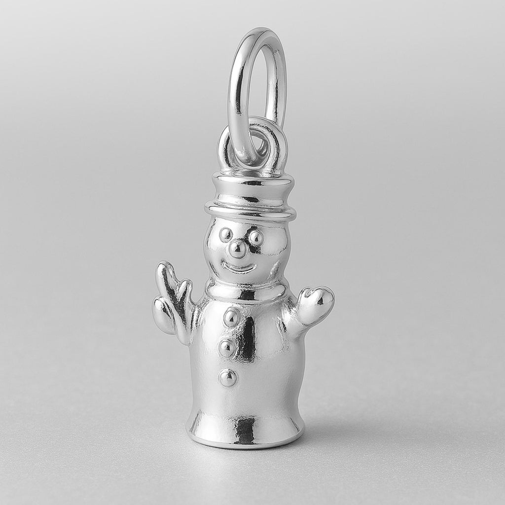 940 Argentium Silver - Classic Snowman Charm