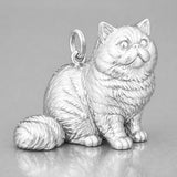 999 Pure Silver - Exotic Shorthair Cat Charm