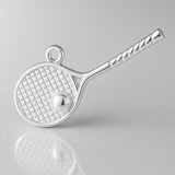 925 Sterling Silver - Tennis Racket Charm