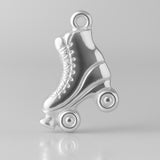 999 Pure Silver - Vintage Roller Skate Silhouette Charm