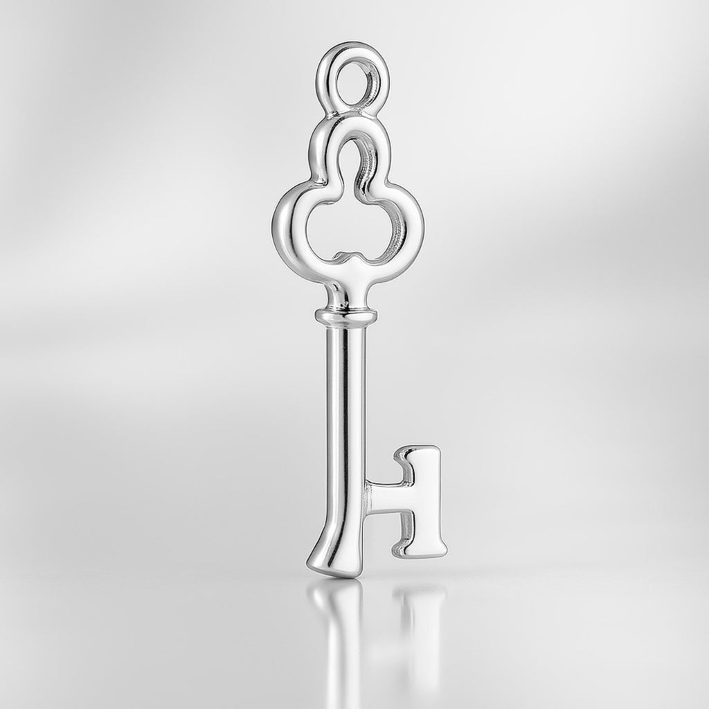 999 Pure Silver - Clover 1 Key Charm