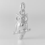 999 Pure Silver - Great Horned Owl Charm