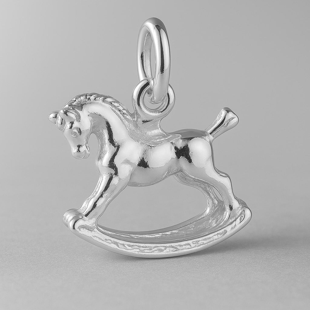 925 Sterling Silver - Classic Rocking Horse Charm