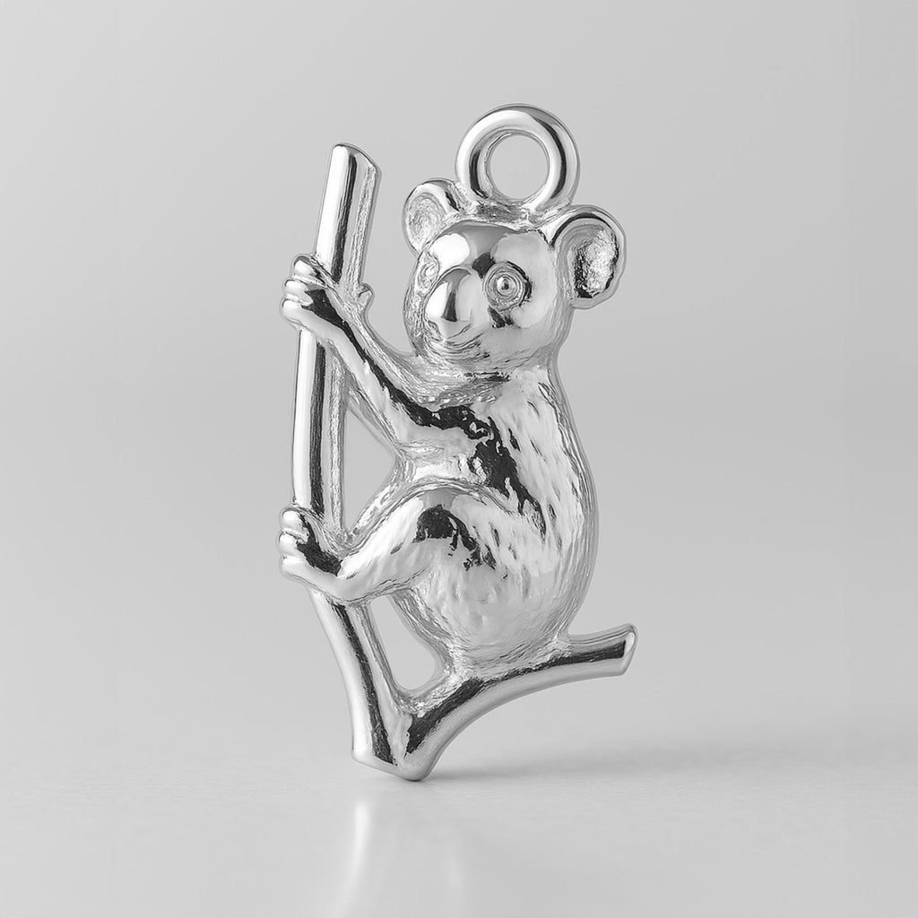 940 Argentium Silver - Perched Koala Charm