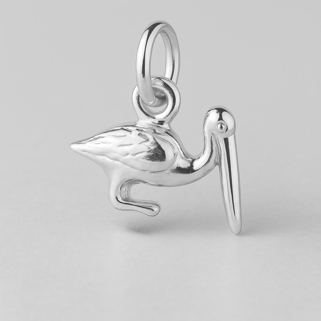 940 Argentium Silver - Beach Pelican Charm