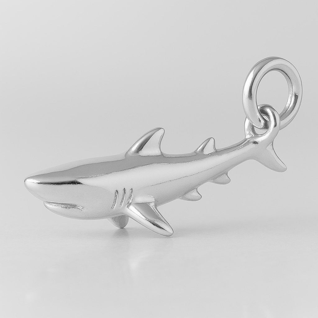 925 Sterling Silver - Great White Shark Charm