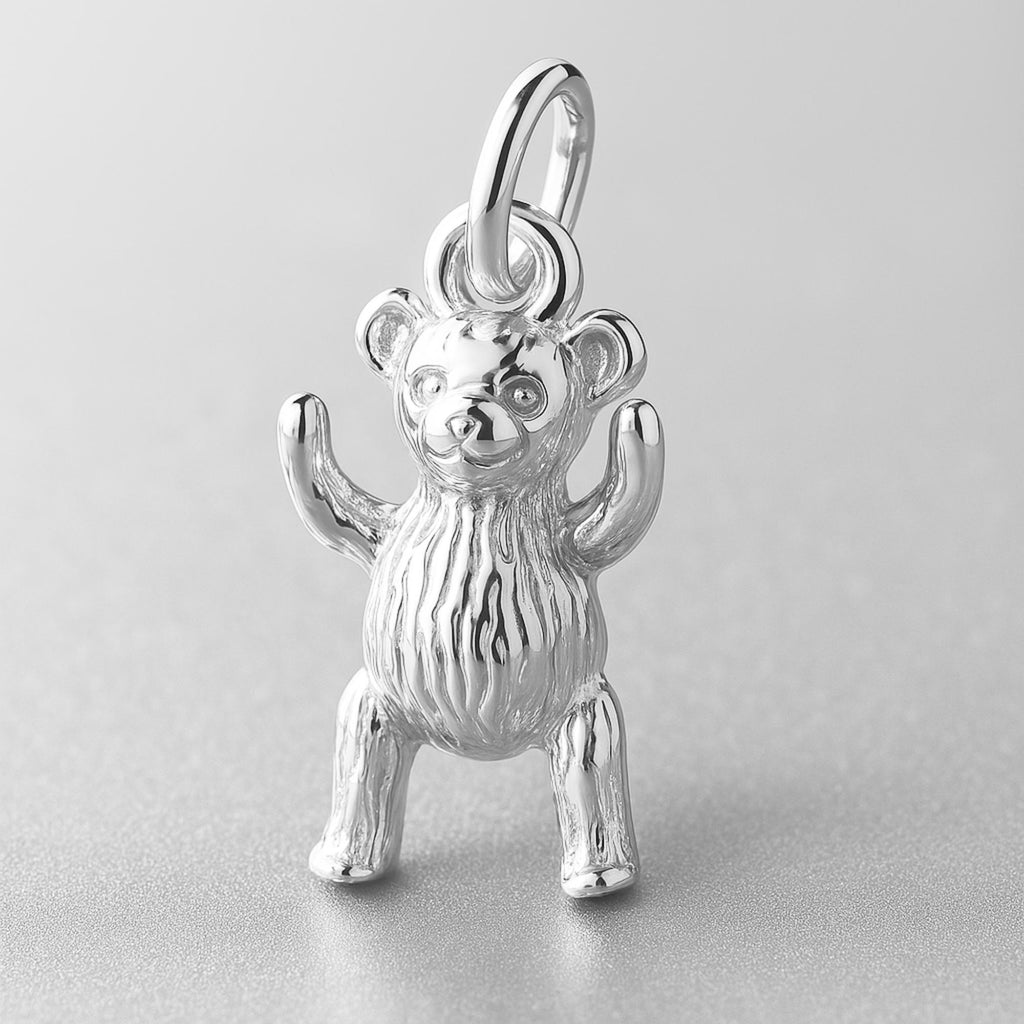 925 Sterling Silver - Teddy Bear Charm