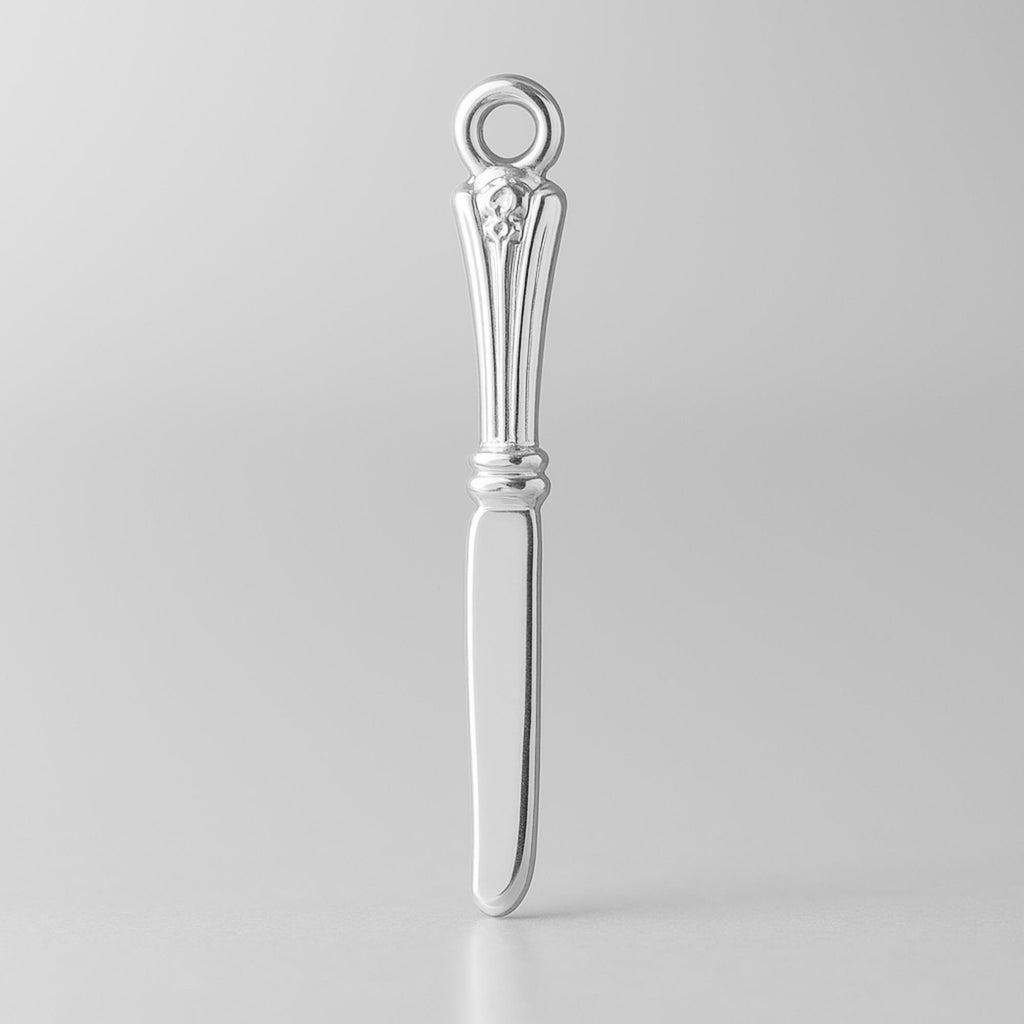 999 Pure Silver - Ornate Butter Knife Charm
