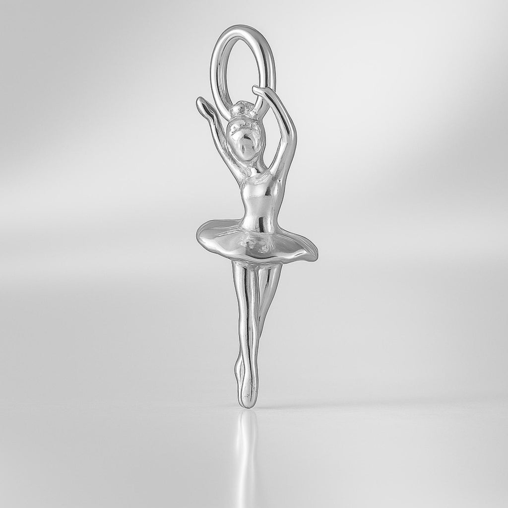 940 Argentium Silver - Arabesque Ballet Dancer Charm