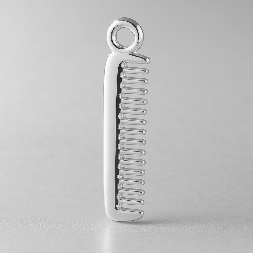 999 Pure Silver - Barbers Comb Charm