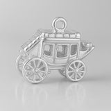 925 Sterling Silver - Western Stagecoach Charm