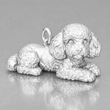 999 Pure Silver - Poodle Dog Charm