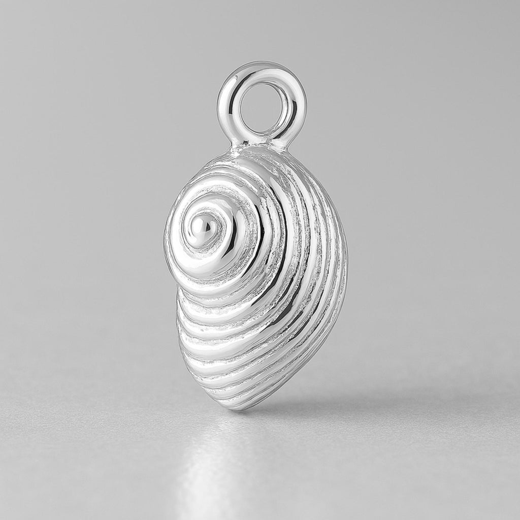 940 Argentium Silver - Nautilus Shell Charm