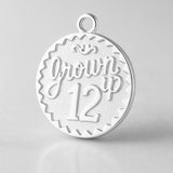 925 Sterling Silver - Grown Up 12 Amulet Charm