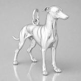 940 Argentium Silver - Greyhound Dog Charm