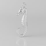 925 Sterling Silver - Dwarf Seahorse Charm