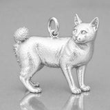 925 Sterling Silver - Japanese Bobtail Cat Charm