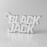 925 Sterling Silver - BLACK JACK Charm