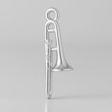940 Argentium Silver - Tenor Trombone Charm