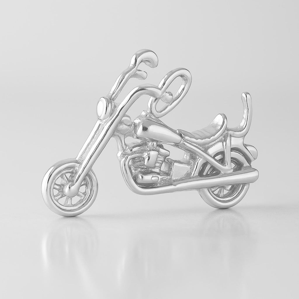 925 Sterling Silver - Cruiser Motorbike Charm