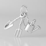 999 Pure Silver - Garden Tools Charm
