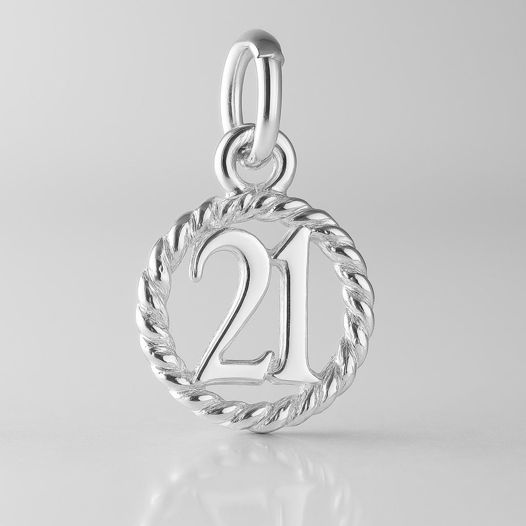 940 Argentium Silver - 21 Wreath Pendant Charm