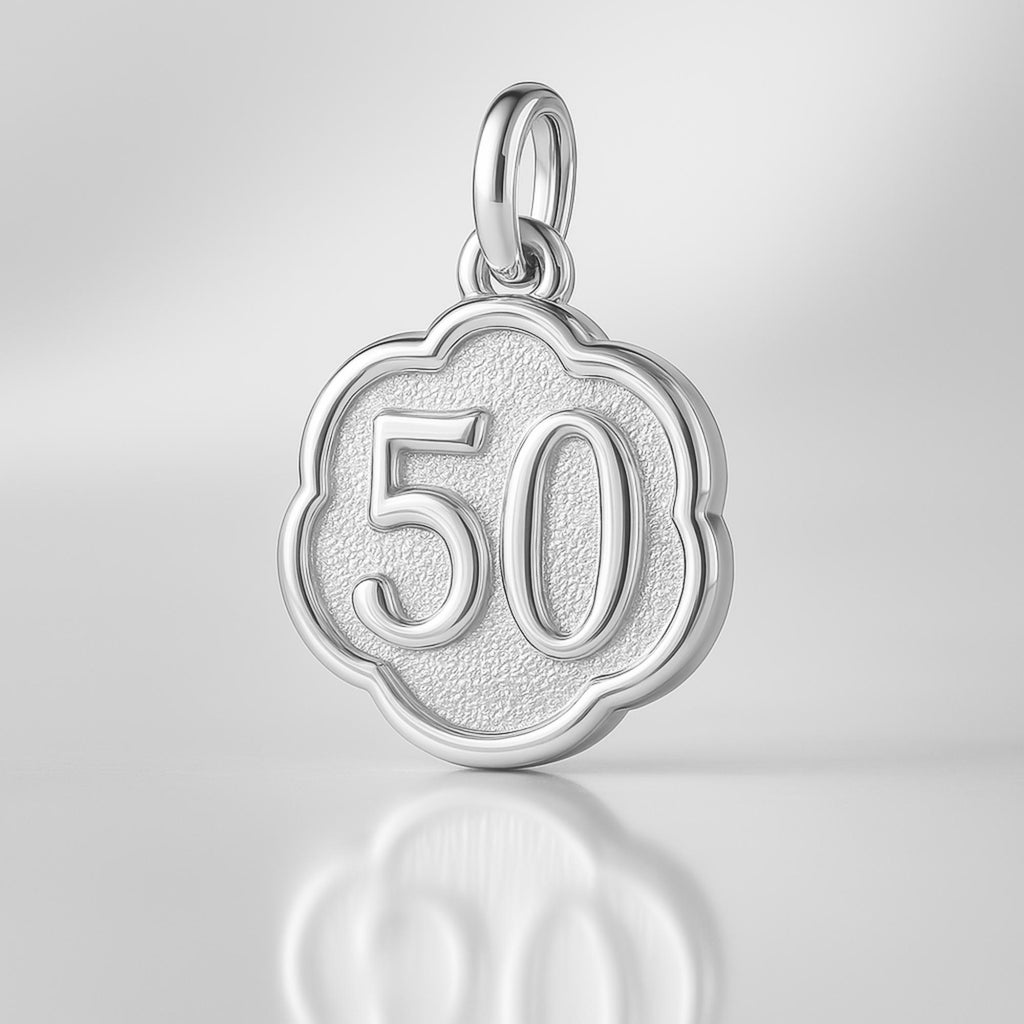 940 Argentium Silver - 50th Clover Charm