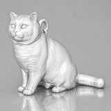 940 Argentium Silver - British Shorthair Cat Charm