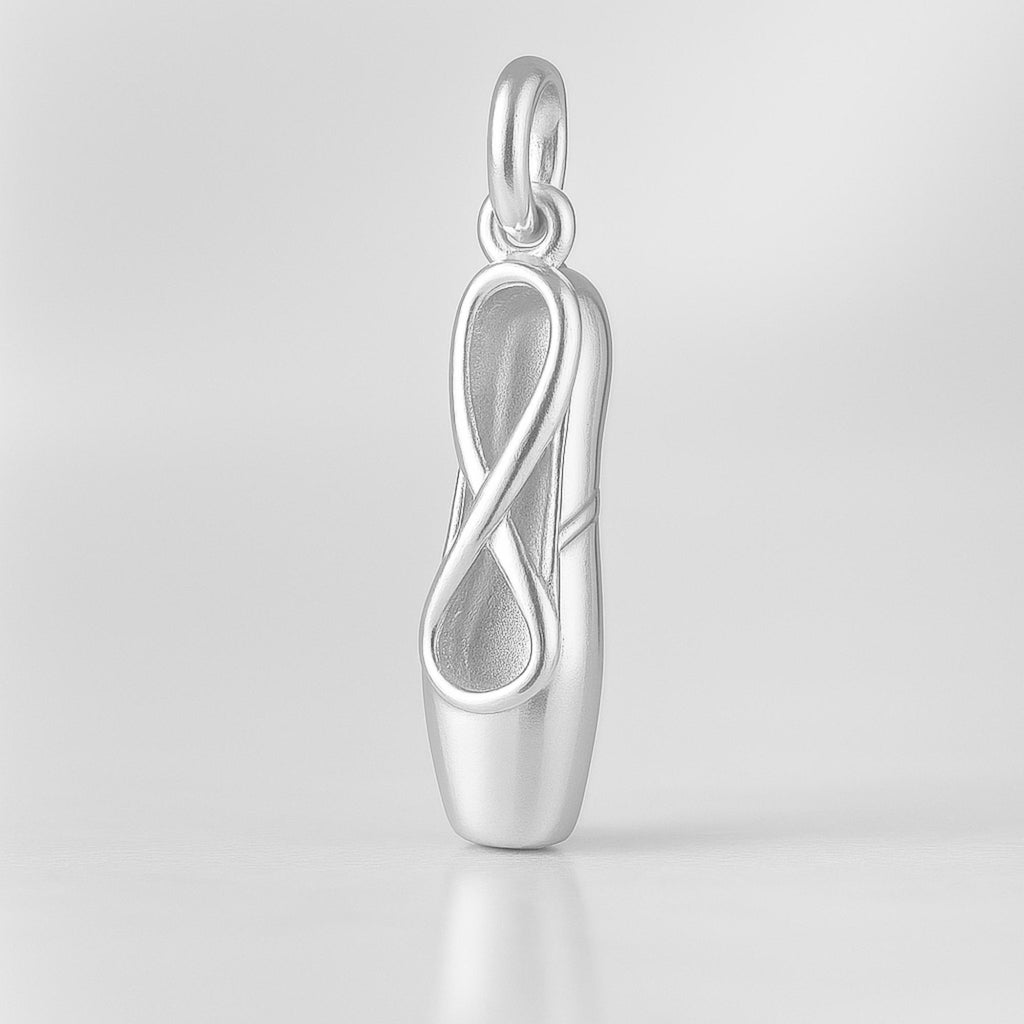 999 Pure Silver - Pointe Ballet Shoe Charm
