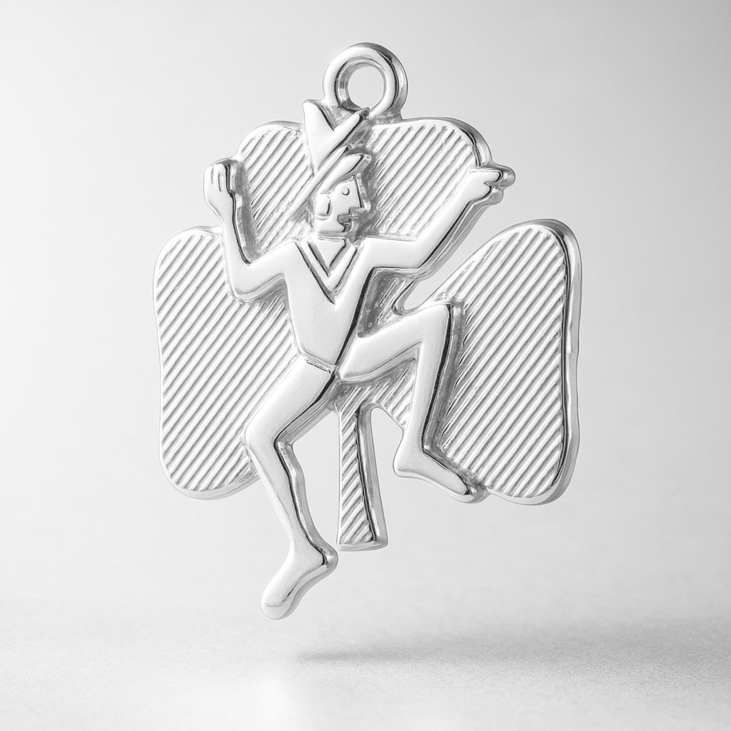 999 Pure Silver - Lucky Leprechaun Clover Charm