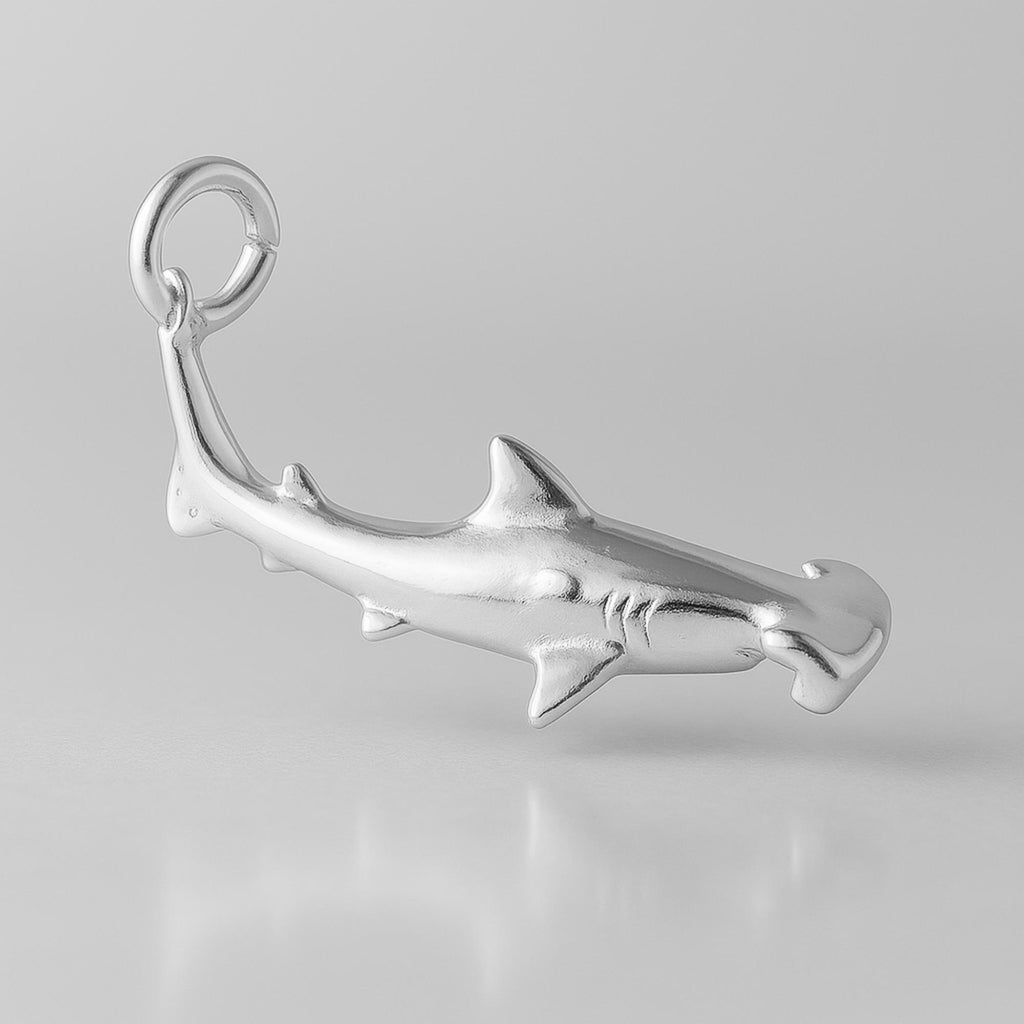 999 Pure Silver - Hammerhead Shark Charm