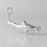 999 Pure Silver - Hammerhead Shark Charm