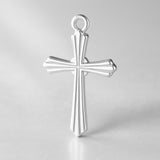 925 Sterling Silver - Tapered Crucifix Charm