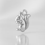 940 Argentium Silver - American Red Squirrel Charm