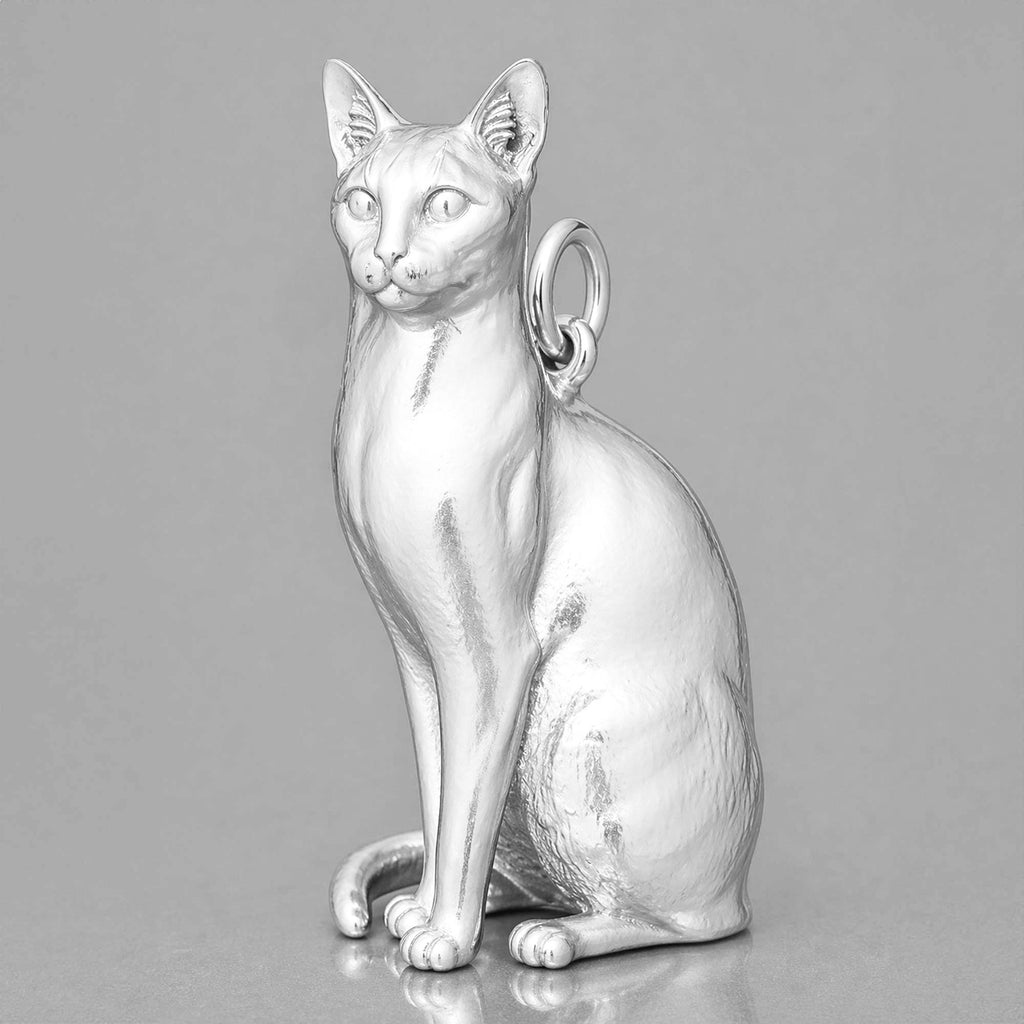 925 Sterling Silver - Singapura Cat Charm